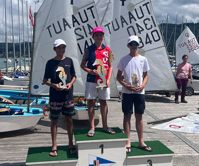 Kris Wagner (UYC-Mattsee) gewinnt Optimist Regatta am Attersee