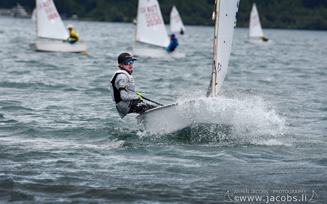 Kris Wagner (UYC-Mattsee) gewinnt am Achensee und am Attersee auf Optimist!